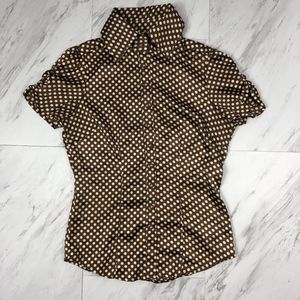 BCBGMaxazria Polka Dot Blouse VGUC Size Small